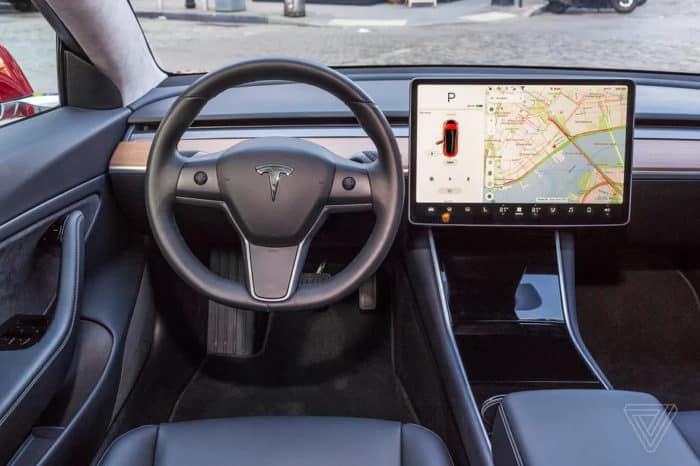 Tesla Model 3 vegán belső