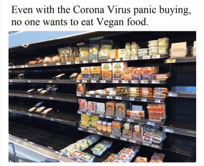 Koronavírus vegán viral meme