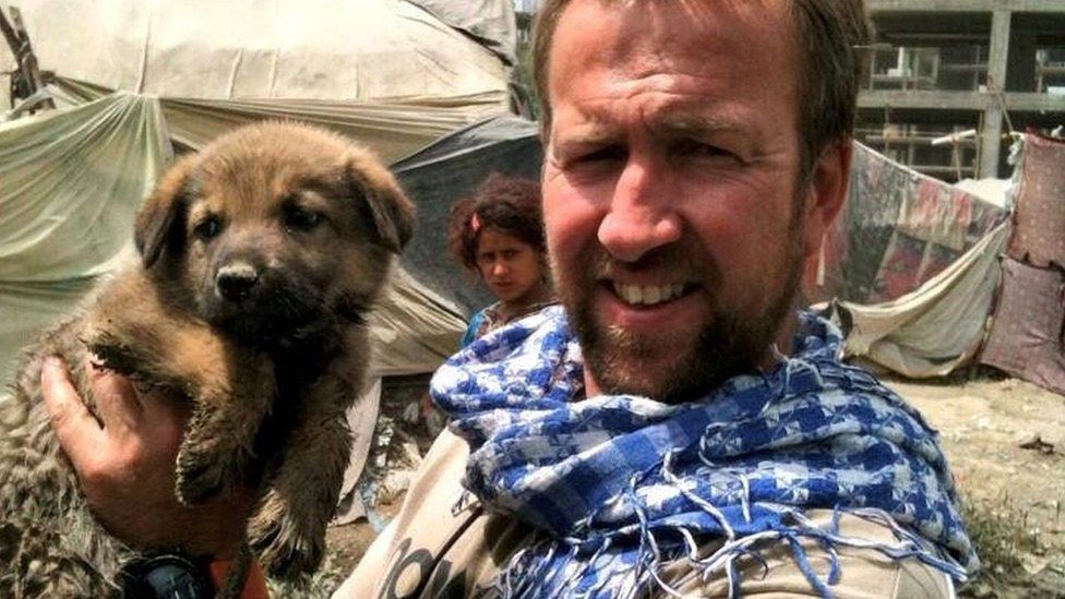 Paul Farthling állatmentő Kabul városából