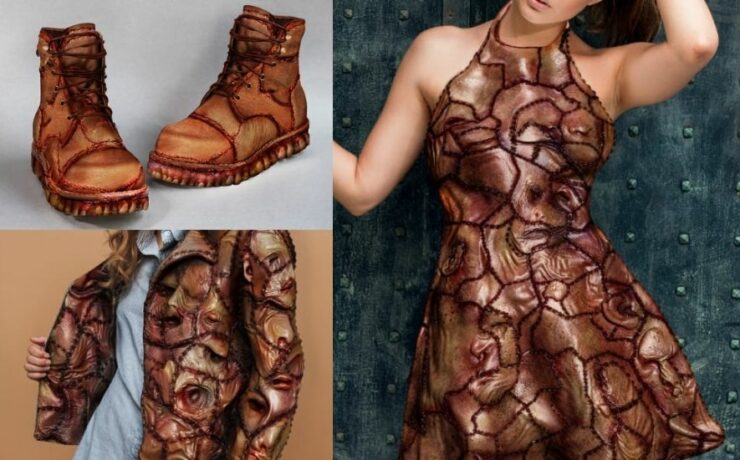 Emberi bőrből készült ruhákkal mutat görbetükröt a társadalomnak egy új vegán webáruház