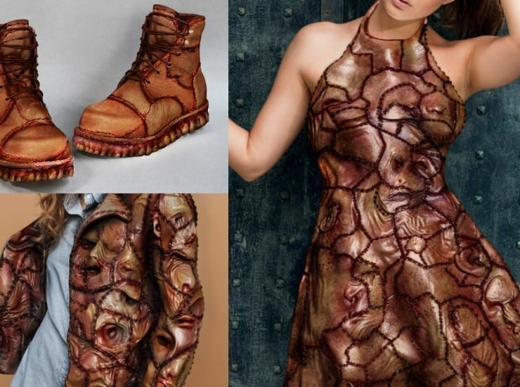 Urban Outraged emberi bőrből készült ruhák a PETA webshopjában