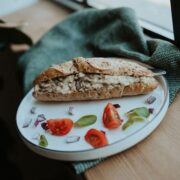 Vegán padlizsánkrémes szendvics a Félegyházi Pékségben