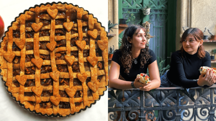 Őszi pite almával, szőlővel és dióval – Csenge és Flóra otthon főz 2. rész