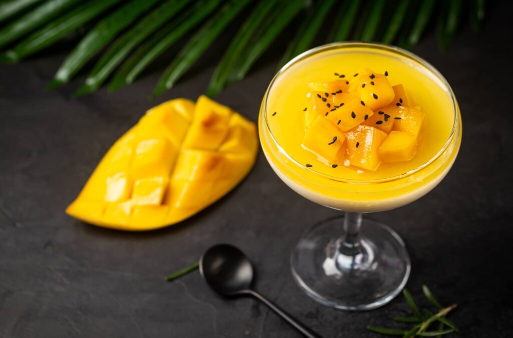 Frissítő mangós pohárkrém