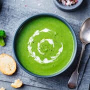 vegán brokkolikrémleves recept