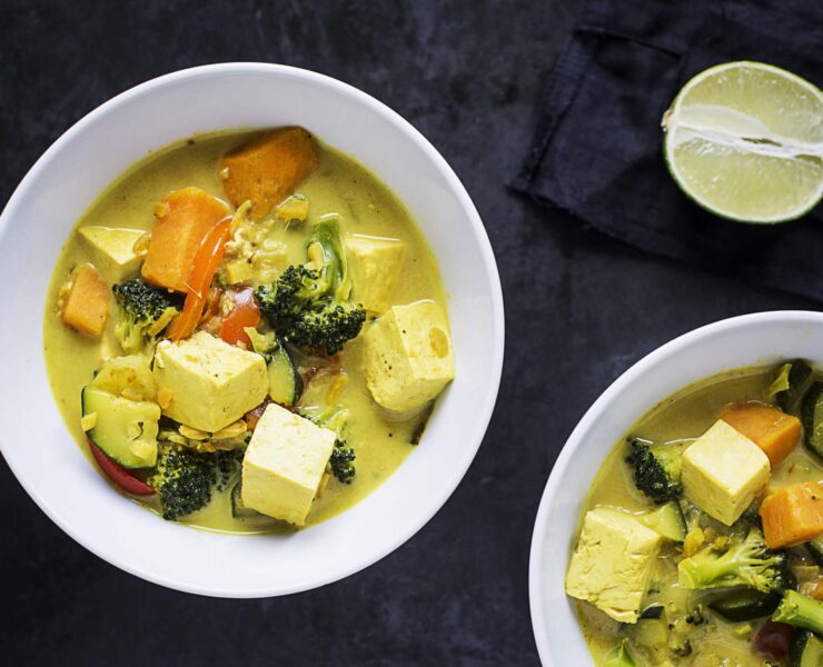 thai zöld curry recept vegán