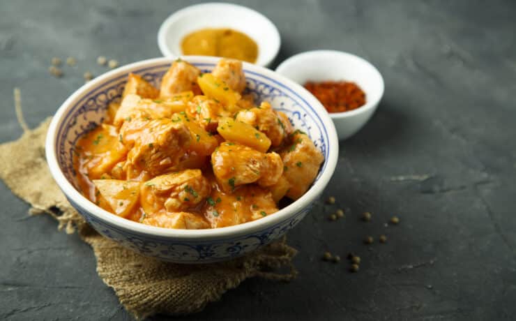 Ananászos curry szójával: mindössze 30 perc alatt elkészül