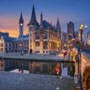 Gent város Belgium Flandria régiójában.