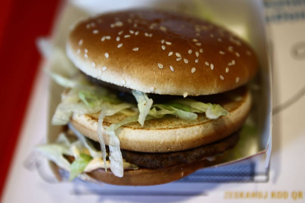 Big Mac hamburger