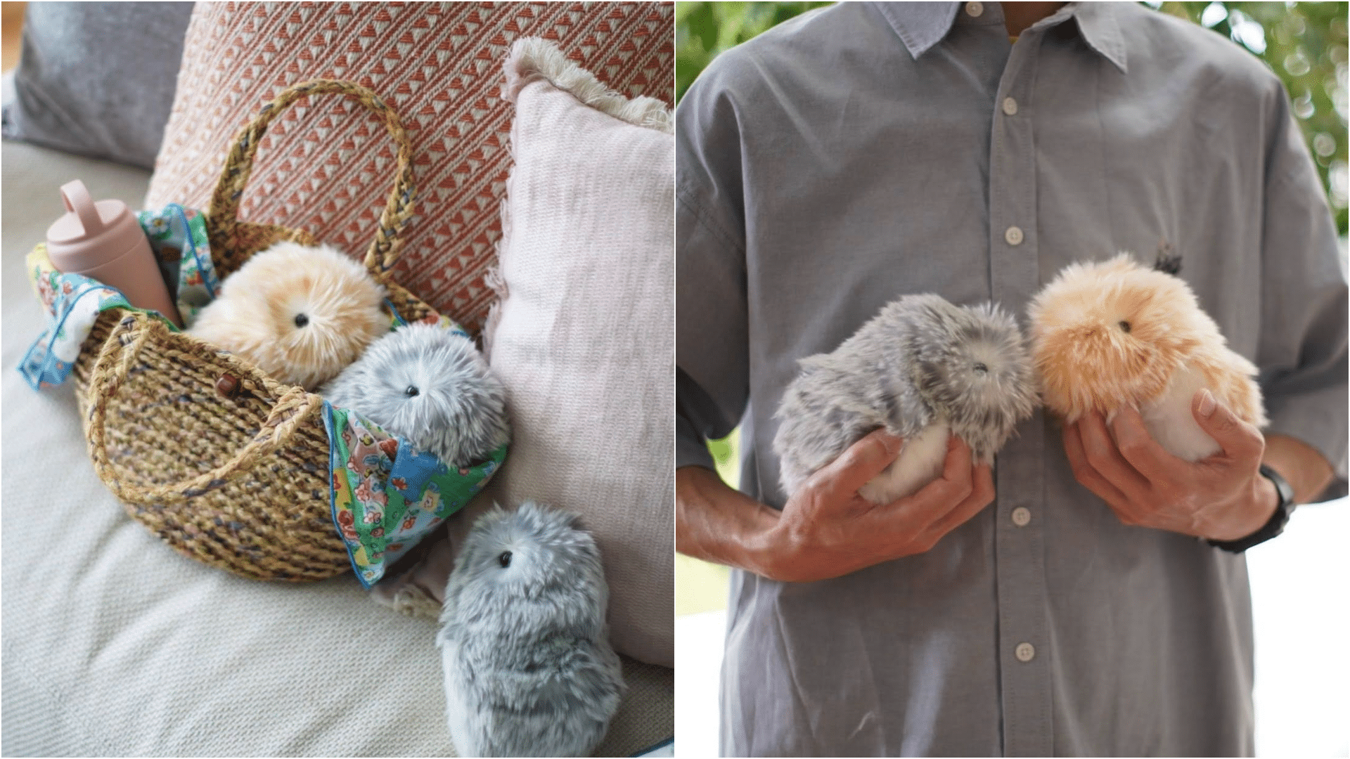 Tengerimalacokra emlékeztető robotállatok szürke és vöröses barna színben